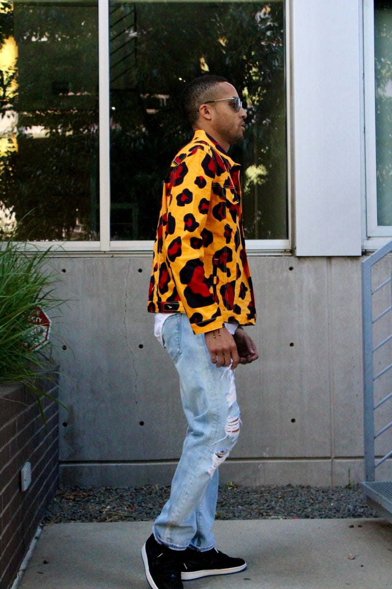 Urban Threads leopard print denim jacket | ASOS